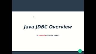 Java JDBC Tutorial 0  Overview and Development Process [upl. by Malcah]