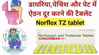 Norflox TZ tablet  Norflox TZ RF tablet use in Hindi Nor TZ tabletNorfloxacinTinidazole tablet [upl. by Petey]