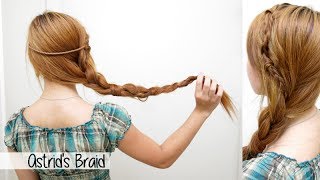 Astrids Side Braid from How to Train Your Dragon 2 l Cute Easy Braid Hairstyle [upl. by Tabb]