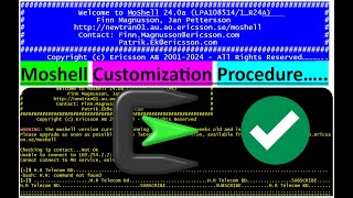 Customize Your Moshell  All Settings Customization ColorThemes moshell cygwin ericsson [upl. by Eelta662]