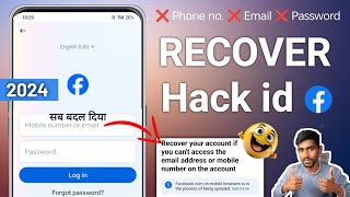 How to Recover Facebook Hacked Account without Email and Phone number  Recover Hacked Facebook [upl. by Eiliak]