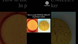 How To Cook FoxTail Millet In Pressure CookerFoxTail Millet Recipe For Weight loss shorts millet [upl. by Namra318]