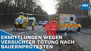 Mann fährt Landwirt bei Treckendemo um [upl. by Cliff884]