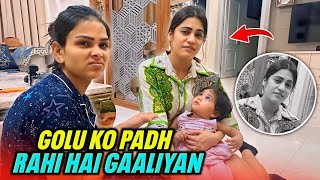 GOLU KO PADH RAHI HAI GAALIYAN  FAMILY FITNESS [upl. by Encratia]