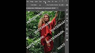 Remove Watermark in Photoshop [upl. by Elime]