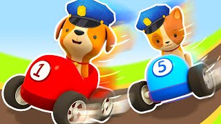 NEW EPISODE The best cartoon collection of Helper cars cartoon for kids Learn animals for kids [upl. by Amekahs935]