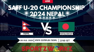 NEPAL VS BANGLADESH  FINAL SAFF U20 Men’s Championship 2024 NEPAL [upl. by Aratahs]