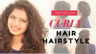 6 Easy Curly Hair Hairstyle  Short amp Curly Hair Hairstyle [upl. by Chadabe291]