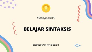 Belajar Sintaksis bareng Ahnaf Fira  dan Amanda  MenyinariTPS [upl. by Aisak]