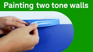 How to paint a two tone wall  Domain [upl. by Edgell]