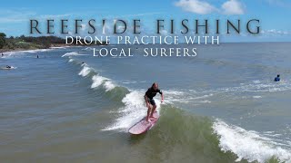 Drone practice with local surfers Fraser Coast Bargara [upl. by Semaj872]