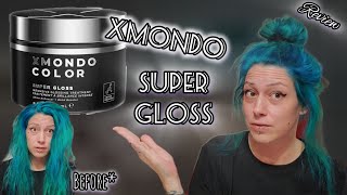 BRAD MONDOSXMONDO COLORSUPER GLOSS review ON THICK WAVY HAIR [upl. by Aratak473]