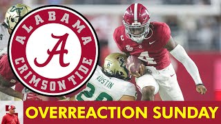 Alabama Football OVERREACTION Sunday After 4216 Win Over USF  Jalen Milroe Wilkin Formby Struggle [upl. by Suravat110]