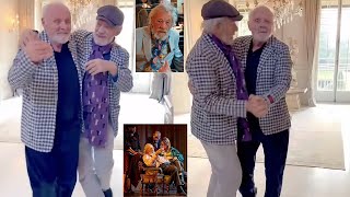 Sir Ian McKellen Dances With Anthony Hopkins In Matching Checkered Jackets In Adorable Video [upl. by Fannie]