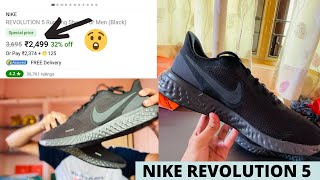 Unboxing Nike Revolution 5 running Shoes  Nike Revolution 5 Unboxing Video [upl. by Alhan]