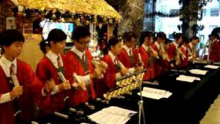 We Wish you a Merry Christmas HK Carmel Sec School Handchimes [upl. by Fabrin]