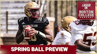 Boston Colleges spring practice will give us early info  Boston College Podcast [upl. by Griffis]