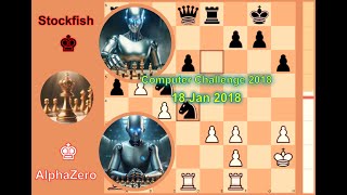 AlphaZero beats Stockfish  2018 Computer Challenge [upl. by Garaway]