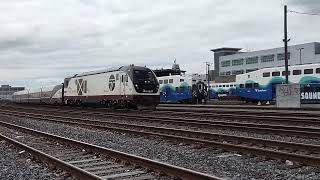 Amtrak Cascades northbound to Seattle Station [upl. by Einner]