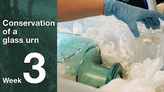 Conservation of a RomanoBritish urn  Episode 3 Preparation for dismantling [upl. by Nihhi176]