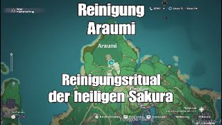 Araumi Reinigungsritual der heiligen Sakura Genshin Impact [upl. by Bat]