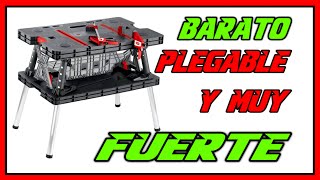 🧢 BANCO de trabajo PLEGABLE💪MUY FUERTE KETER folding workbench [upl. by Salman]