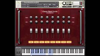 Classic Rock Drums  Wavesfactory  Kontakt library [upl. by Etty681]