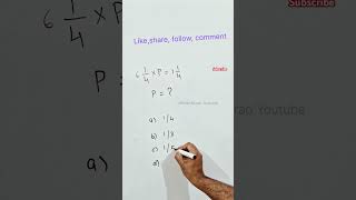 Find the value of P math question maths shortfeed [upl. by Odama59]