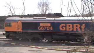 66704  Thoresby Colliery  04042013 [upl. by Ykcin154]