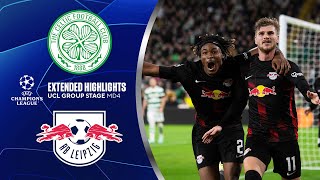 Celtic vs RB Leipzig Extended Highlights  UCL Group Stage MD 4  CBS Sports Golazo [upl. by Odlanra]