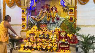 শ্রী কৃষ্ণের পুস্পাভিষেক বিশেষ দর্শন  Puspa Abhishek Special Darshan 2024  ISKCON UTTARADHAKA [upl. by Yenitsed]