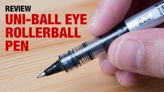 Artist Review Uniball Eye Rollerball Pen [upl. by Ennazzus914]