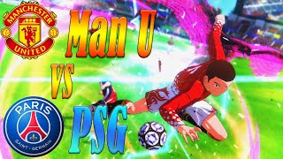 Manchester United vs PSG  Captain Tsubasa Rise Of New Champions [upl. by Mcgruter655]