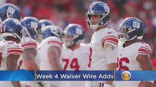 Fantasy Football Waiver Wire Week 4 [upl. by Winny]