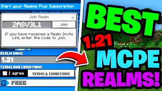 BEST Realms For MCPE 121 REALM CODES  Minecraft Bedrock Edition [upl. by Havens]