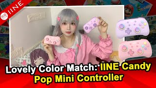 Lovely Color Match IINE Candy Pop Mini Controller💜💗 [upl. by Gerhan]