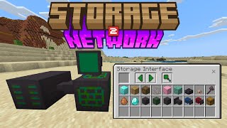 Advanced Storage Network 2 MCPE Bedrock Edition Free AddonMod [upl. by Diane]