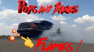 Mercedes W203 Straight piped and oil change etc  Pops and Bangs  Spits fire😂 [upl. by Gerhardt979]