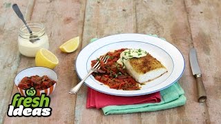 Baked Fish Recipe Provencal [upl. by Aipotu]