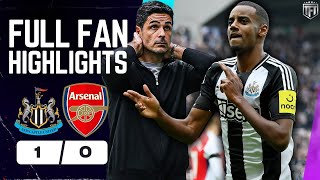 Arsenal Title TROUBLE Isak WINNER Newcastle United 10 Arsenal Highlights [upl. by Ahsoj]