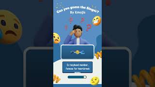 Can you Guess the Singer by Emoji  6 funquiz singerquiz quiz brainteasers riddles game [upl. by Anilehs652]