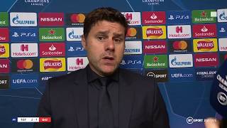 Mauricio Pochettino reacts to Spurs losing 72 to Bayern Munich quotWe need to stick togetherquot [upl. by Romulus]