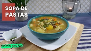 SOPA DE PASTAS COLOMBIANA CON CARNE Receta Como Preparar La Más Deliciosa Sopa De Conchitas [upl. by Merv]