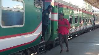 Sylhet Dhaka train  kalani Express down  biman bandar rail station Entry [upl. by Roer116]