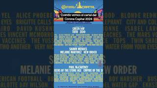 Nos encanto el cartel del Corona Capital 2024 coronacapital greenday shawnmendes paulmccartney [upl. by Lara]