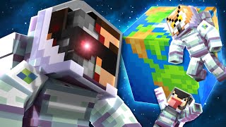 WE WENT TO SPACE IN MINECRAFT [upl. by Aowda722]