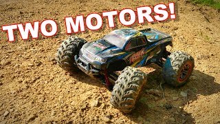 Dual Motor RC Truck  XinLeHong 9125 110th 4WD  TheRcSaylors [upl. by Eislel628]