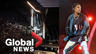 Astroworld concert crush Travis Scott reportedly continued to perform amid quotmass casualty incidentquot [upl. by Laresa]