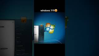 Windows 7 and 11❤️ capcut edit win7 windows11 [upl. by Irbmac]