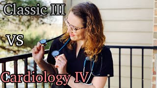 Littmann Classic III vs Littmann Cardiology IV  5 Minute Stethoscope Review [upl. by Adnerad]